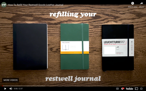 How To Refill A Restwell Journal
