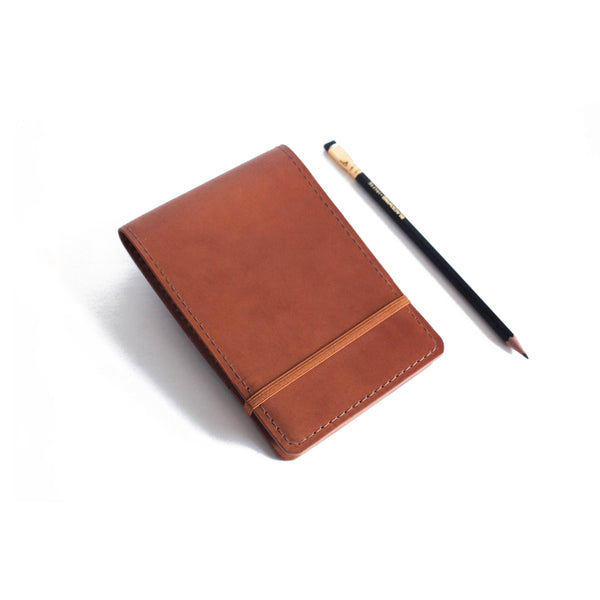 Flip Journal in Brown with pencil