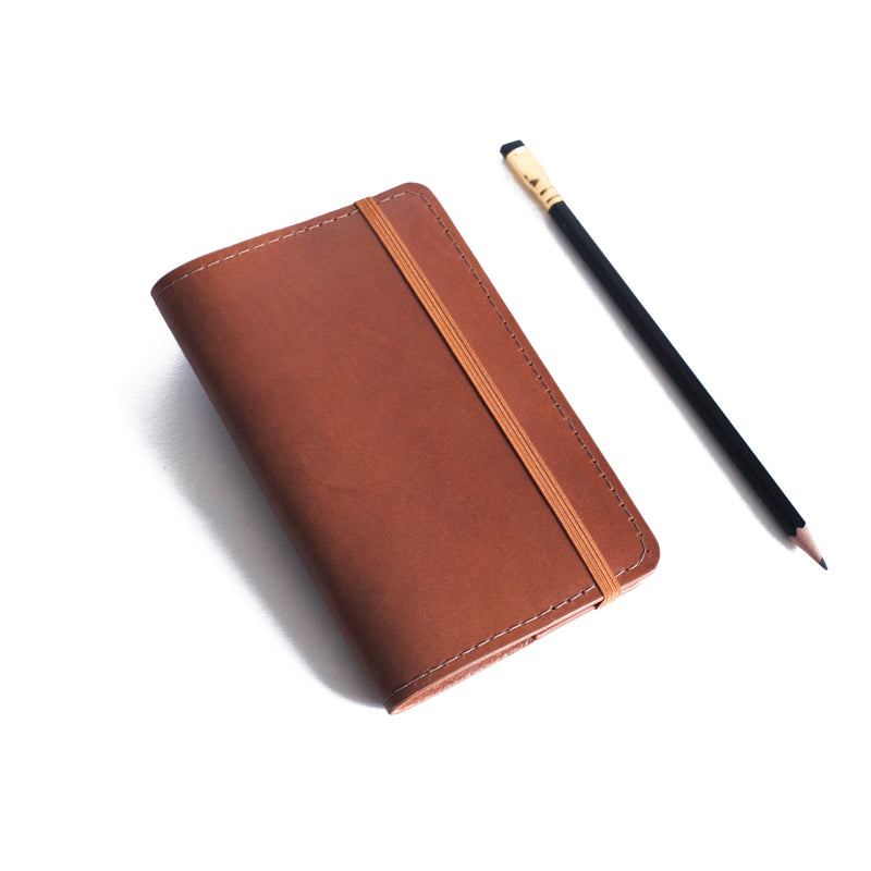 Brown Pocket Journal with Pencil