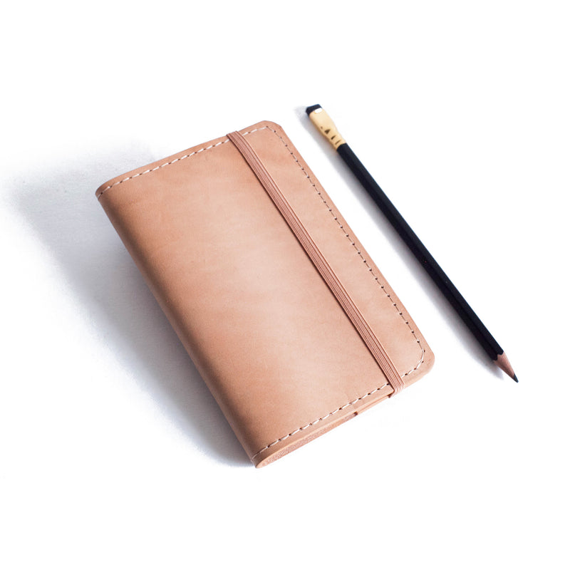 Natural Pocket Journal with Pencil